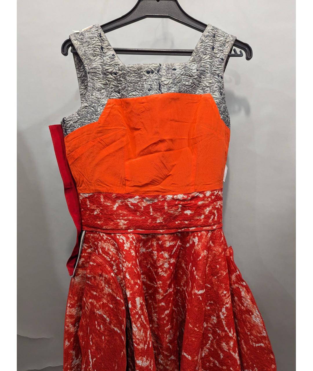 ANTONIO BERARDI Серебряное полиэстеровое вечернее платье, фото 8