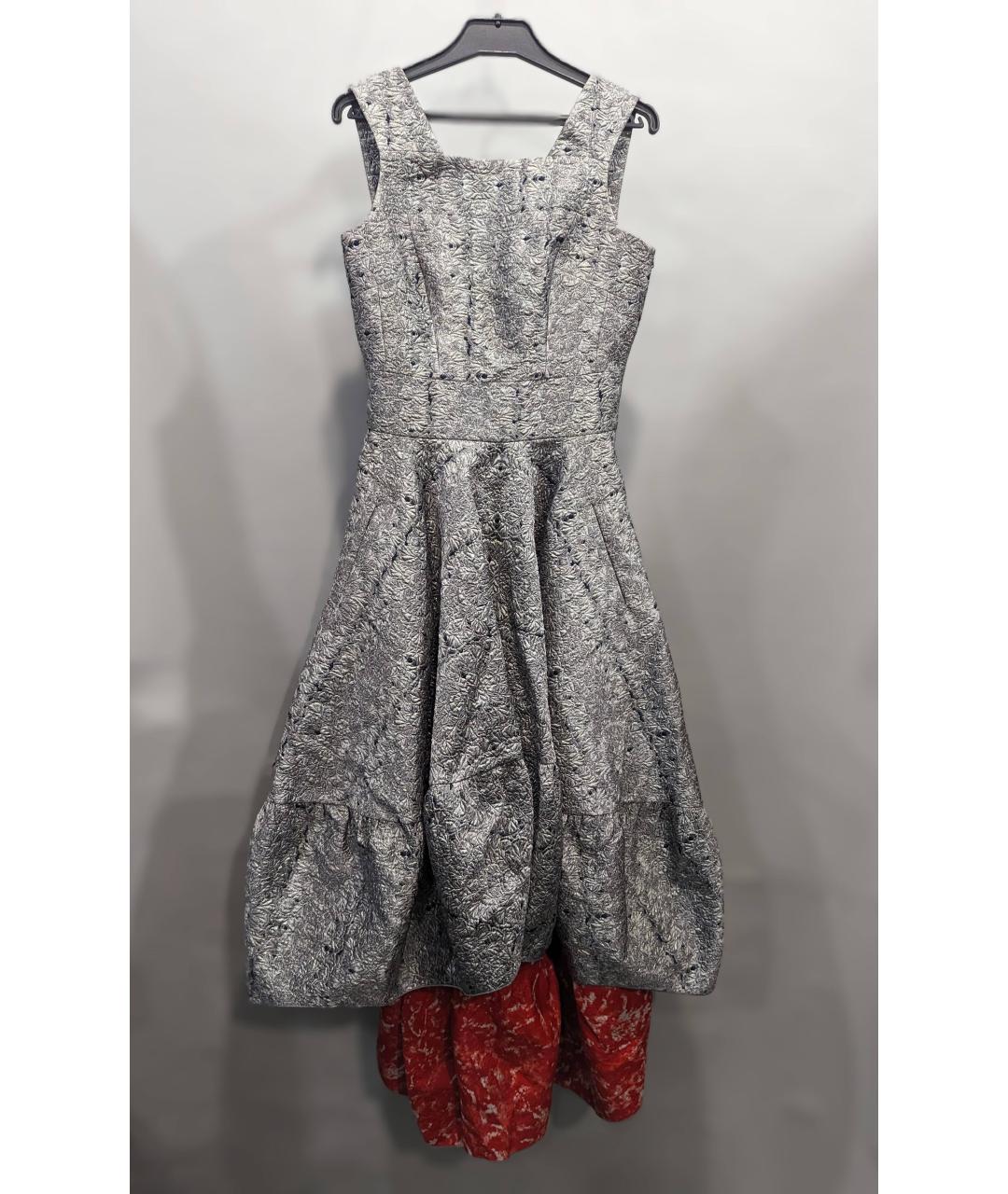 ANTONIO BERARDI Серебряное полиэстеровое вечернее платье, фото 10