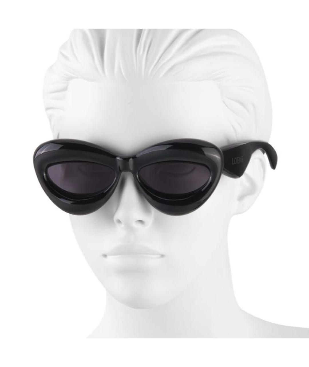 LOEWE Черные пластиковые солнцезащитные очки, фото 4