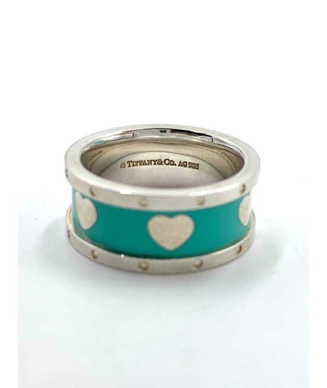TIFFANY&CO Бирюзовое серебряное кольцо, фото 7