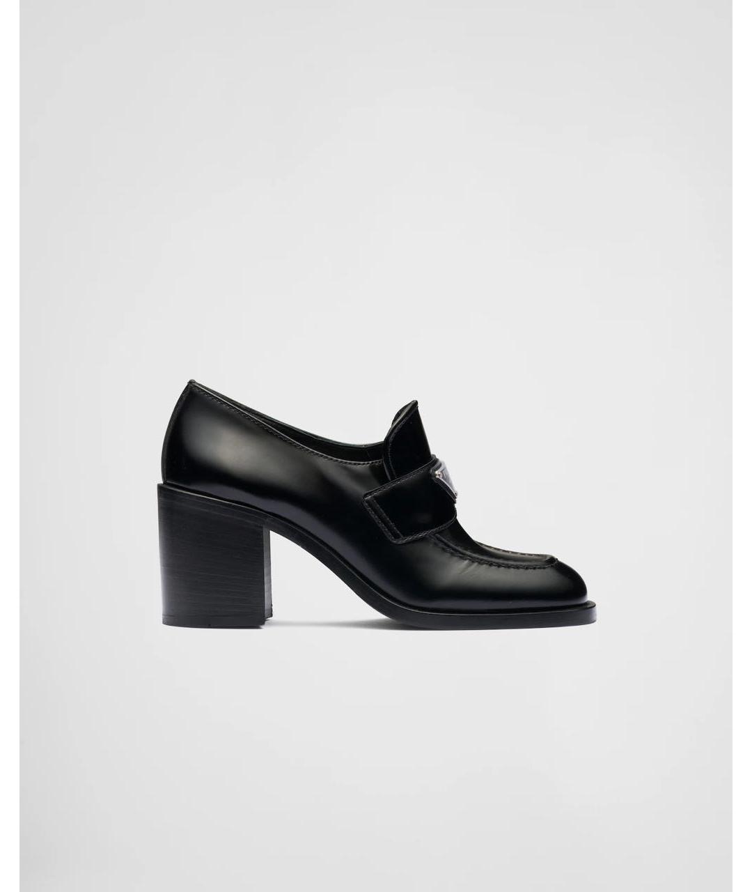 PRADA Черные кожаные лоферы, фото 6