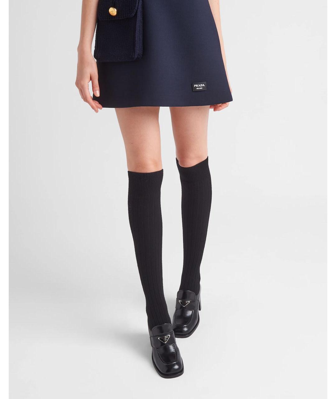 PRADA Черные кожаные лоферы, фото 2
