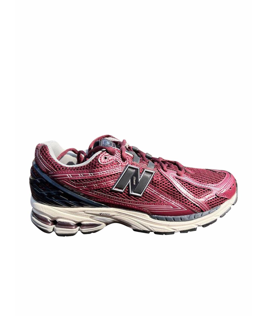 NEW BALANCE Бордовые текстильные низкие кроссовки / кеды, фото 1