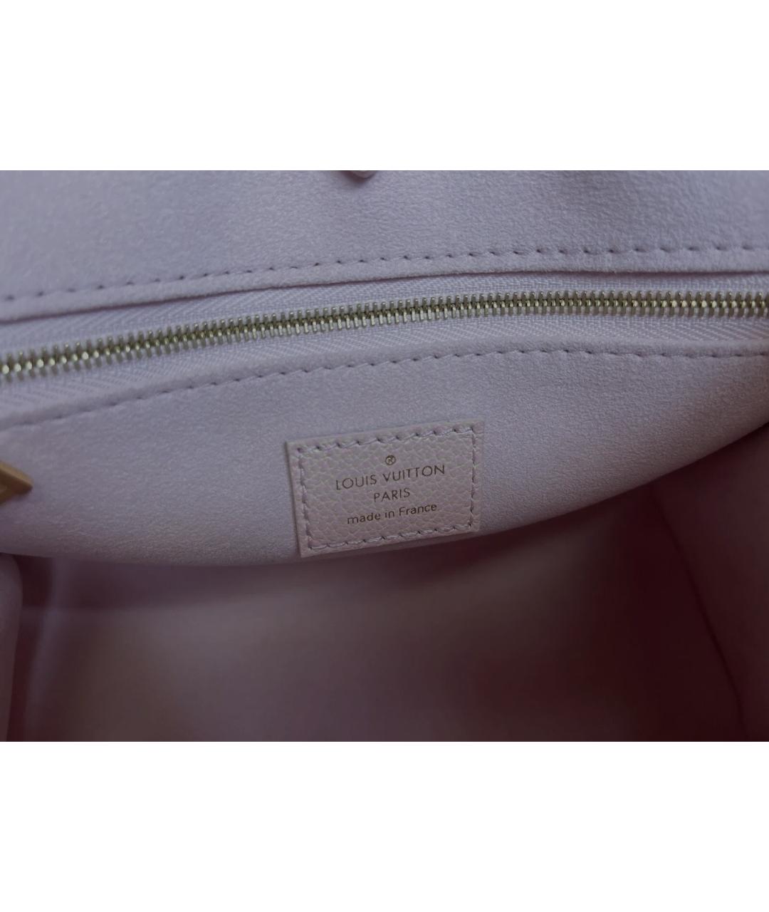 LOUIS VUITTON Розовая кожаная сумка с короткими ручками, фото 3