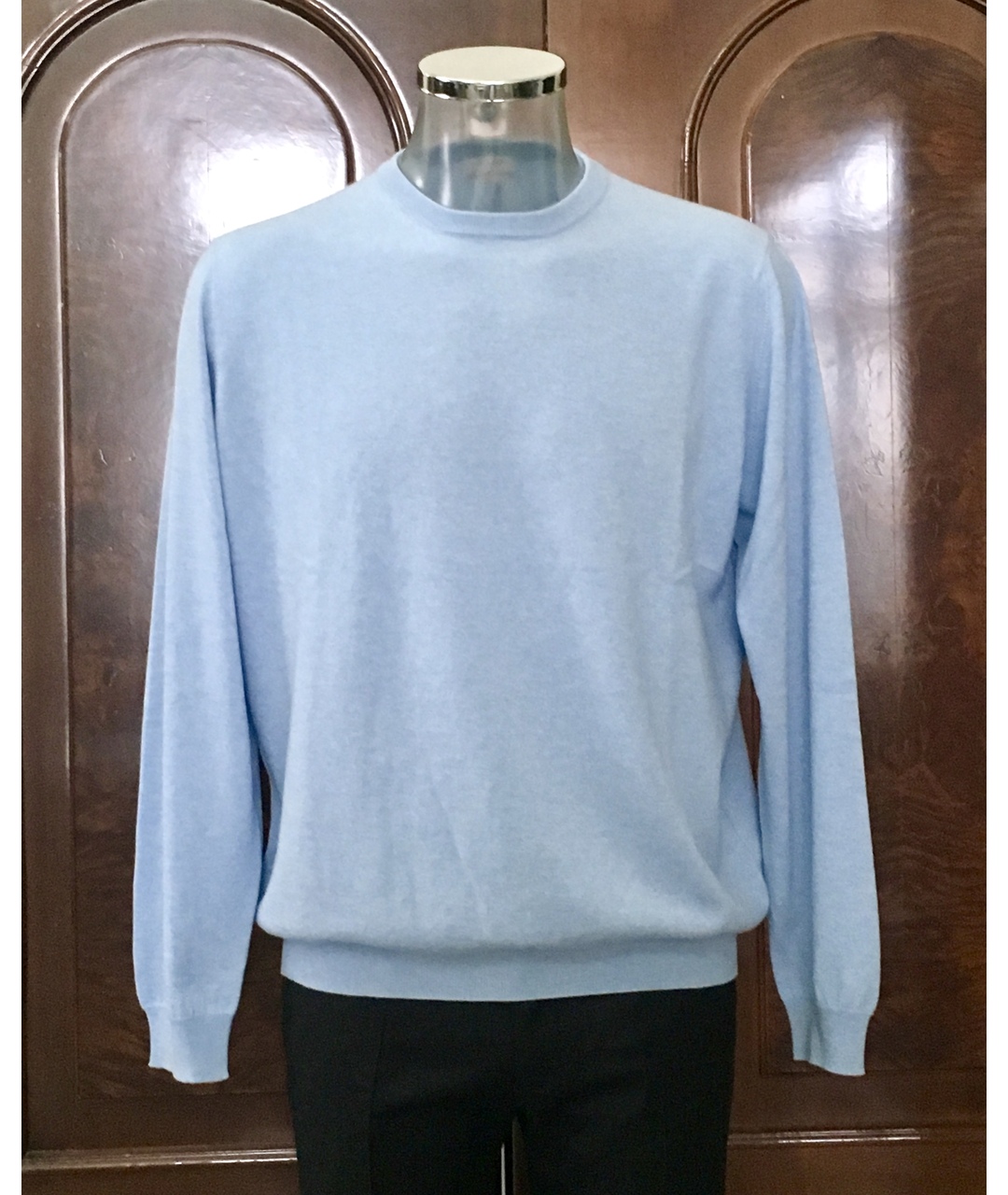 BILANCIONI Голубой кашемировый джемпер / свитер, фото 7