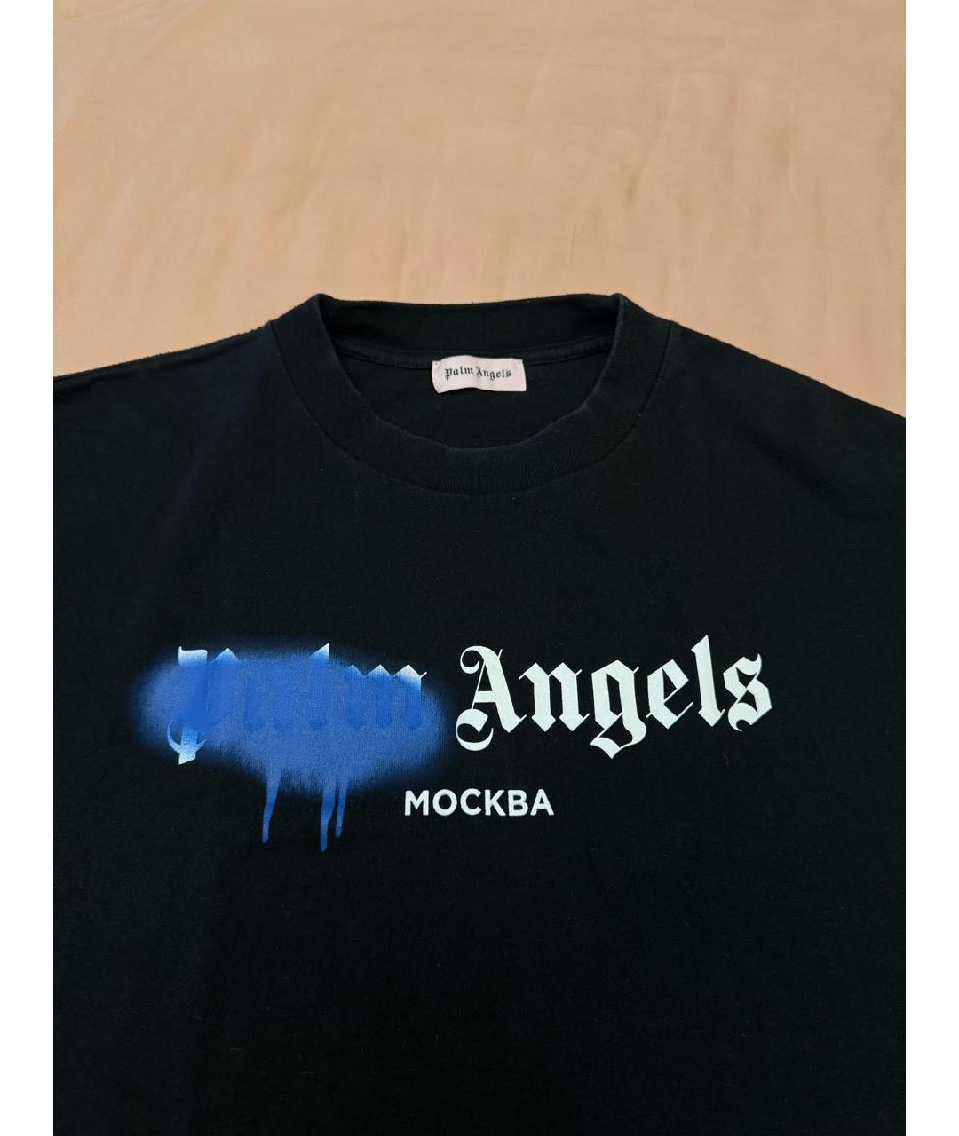 PALM ANGELS Черная футболка, фото 2