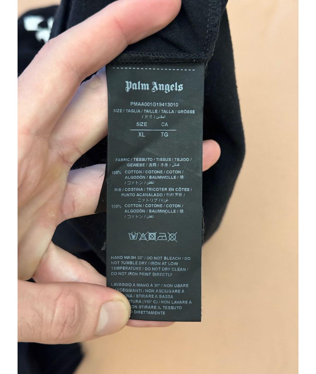 PALM ANGELS Черная футболка, фото 4