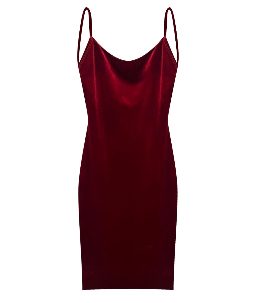 REFORMATION Бордовое бархатное вечернее платье, фото 1