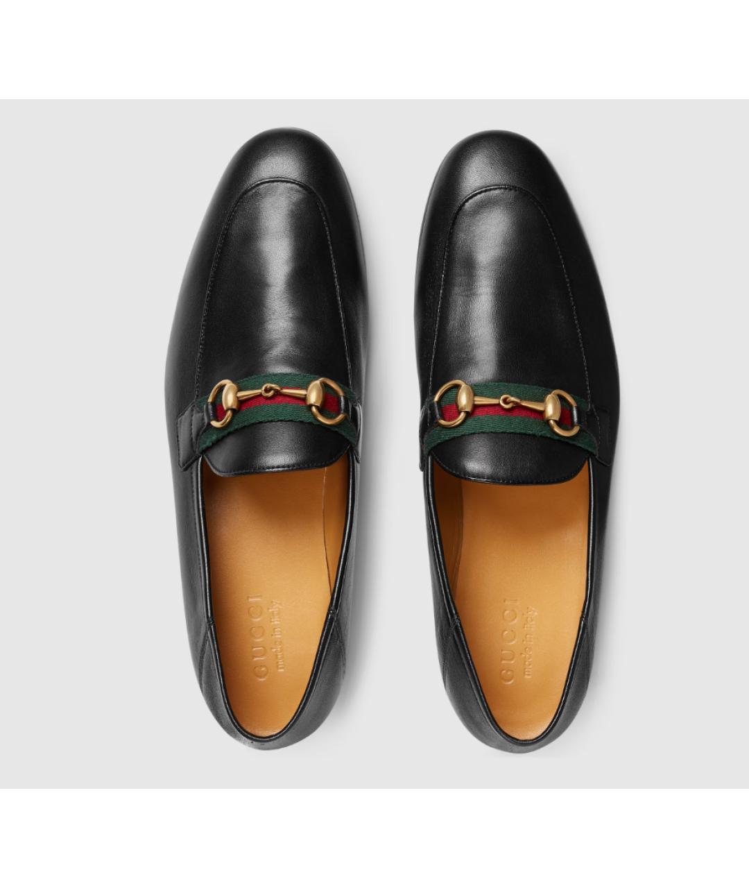 GUCCI Черные кожаные лоферы, фото 3