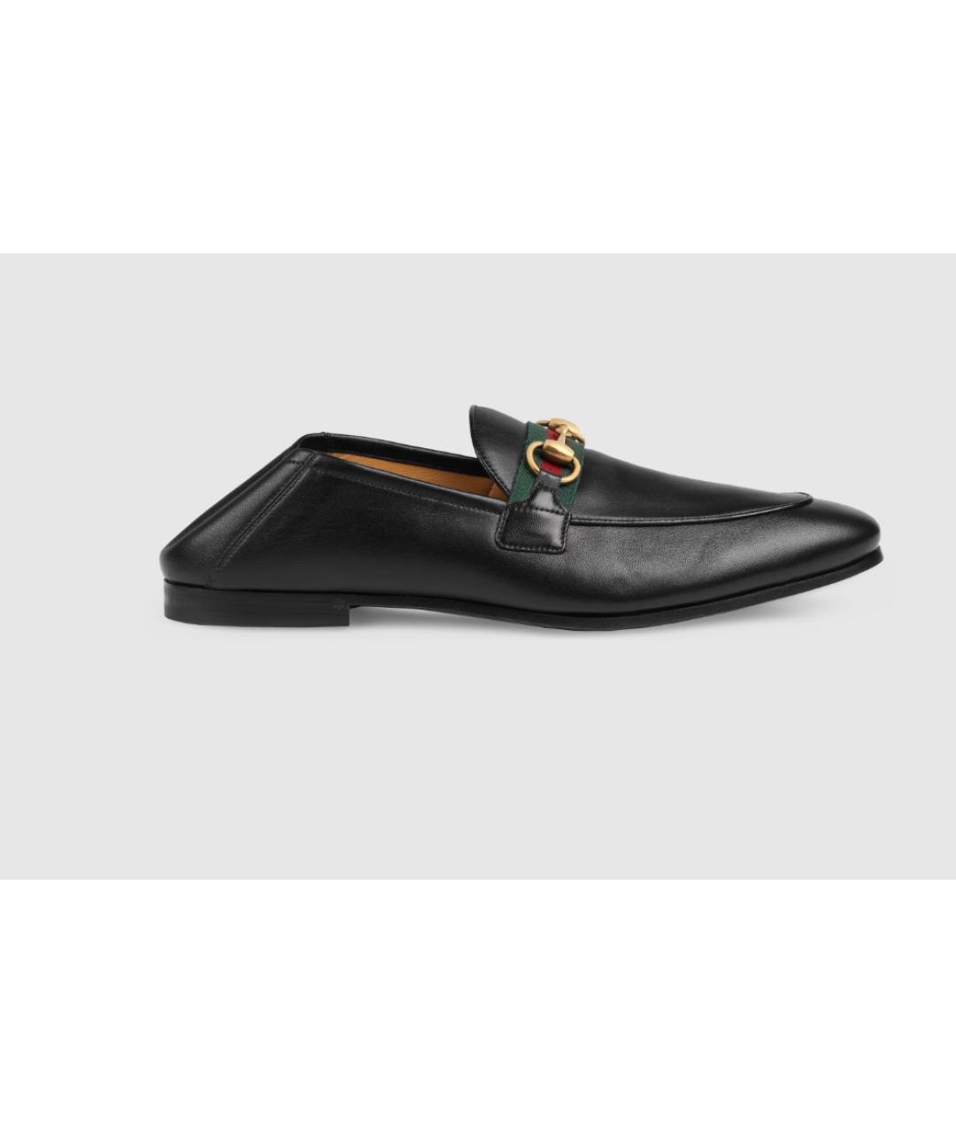 GUCCI Черные кожаные лоферы, фото 9