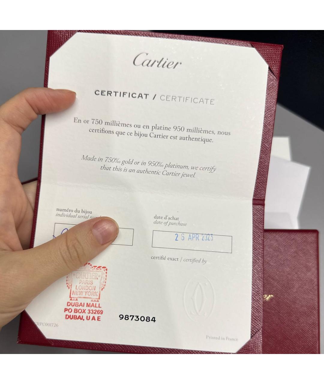CARTIER Золотые серьги из желтого золота, фото 5