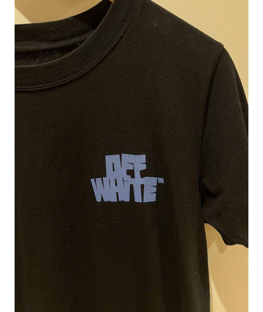 OFF-WHITE Черная хлопковая футболка, фото 3