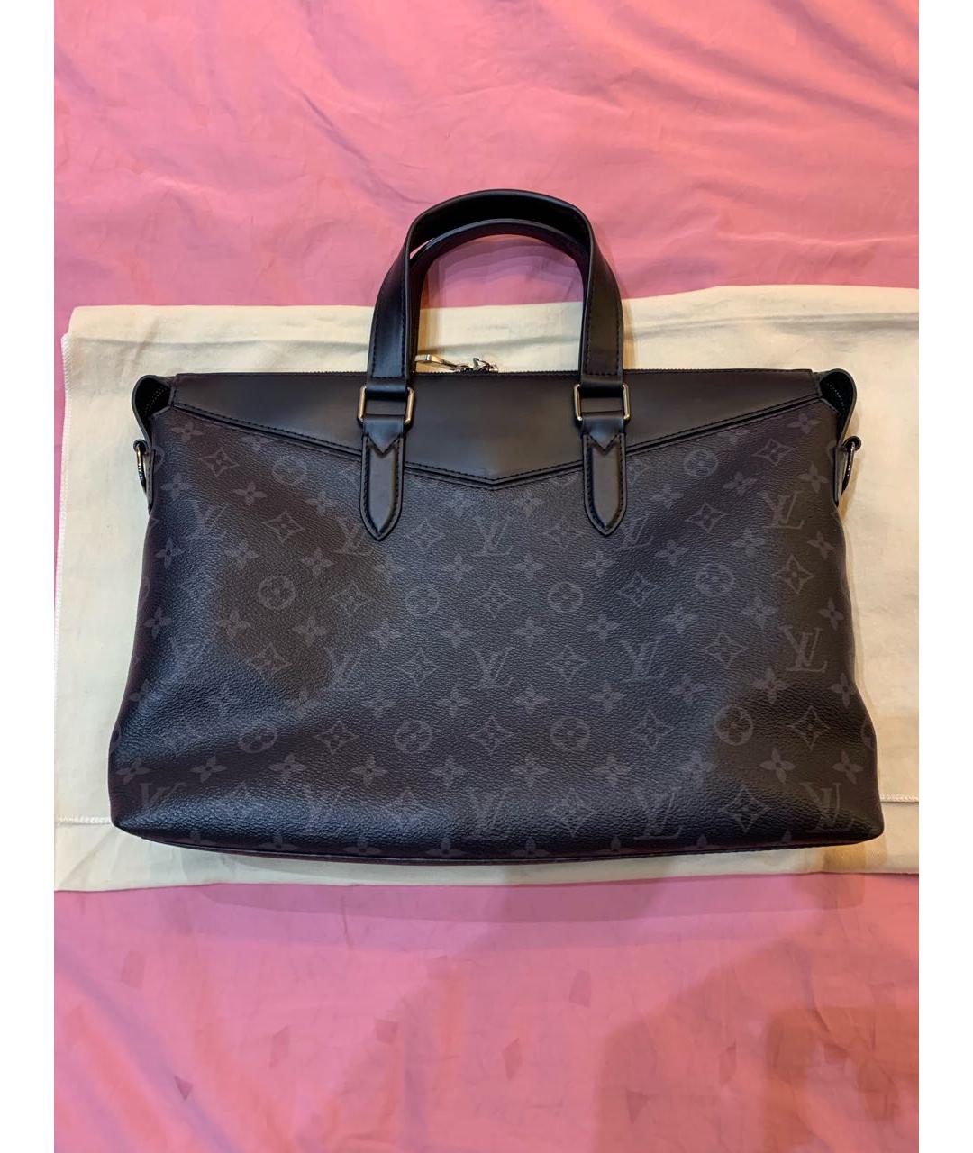 LOUIS VUITTON Черный портфель, фото 2