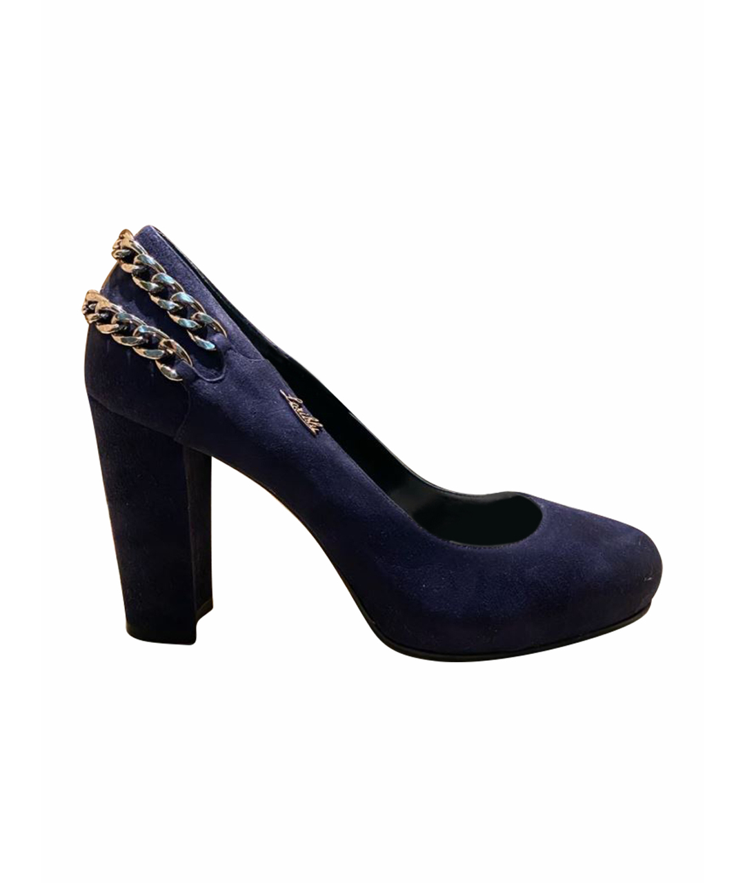 LORIBLU Темно-синие замшевые туфли, фото 1