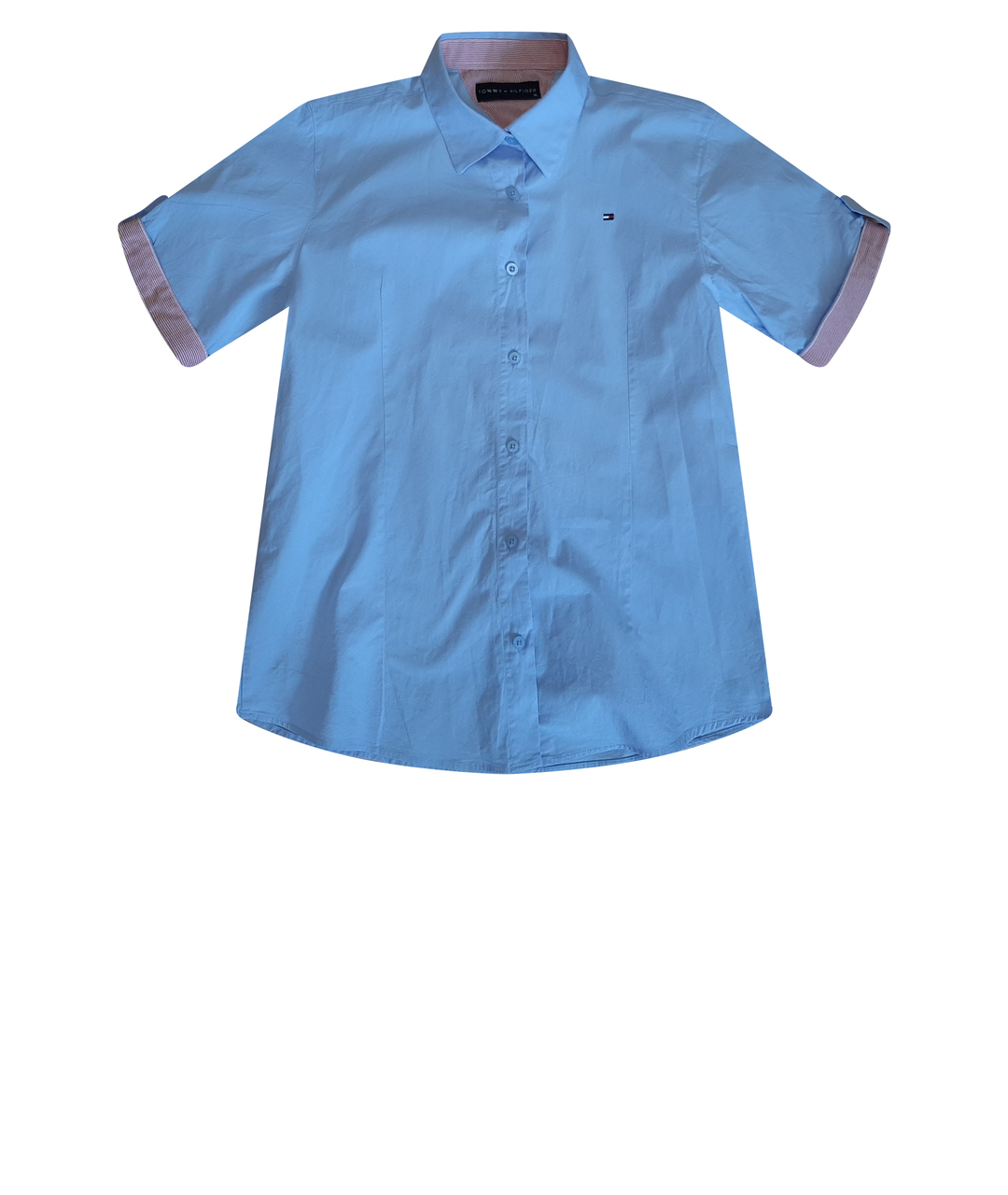 TOMMY HILFIGER Голубая хлопковая рубашка, фото 1