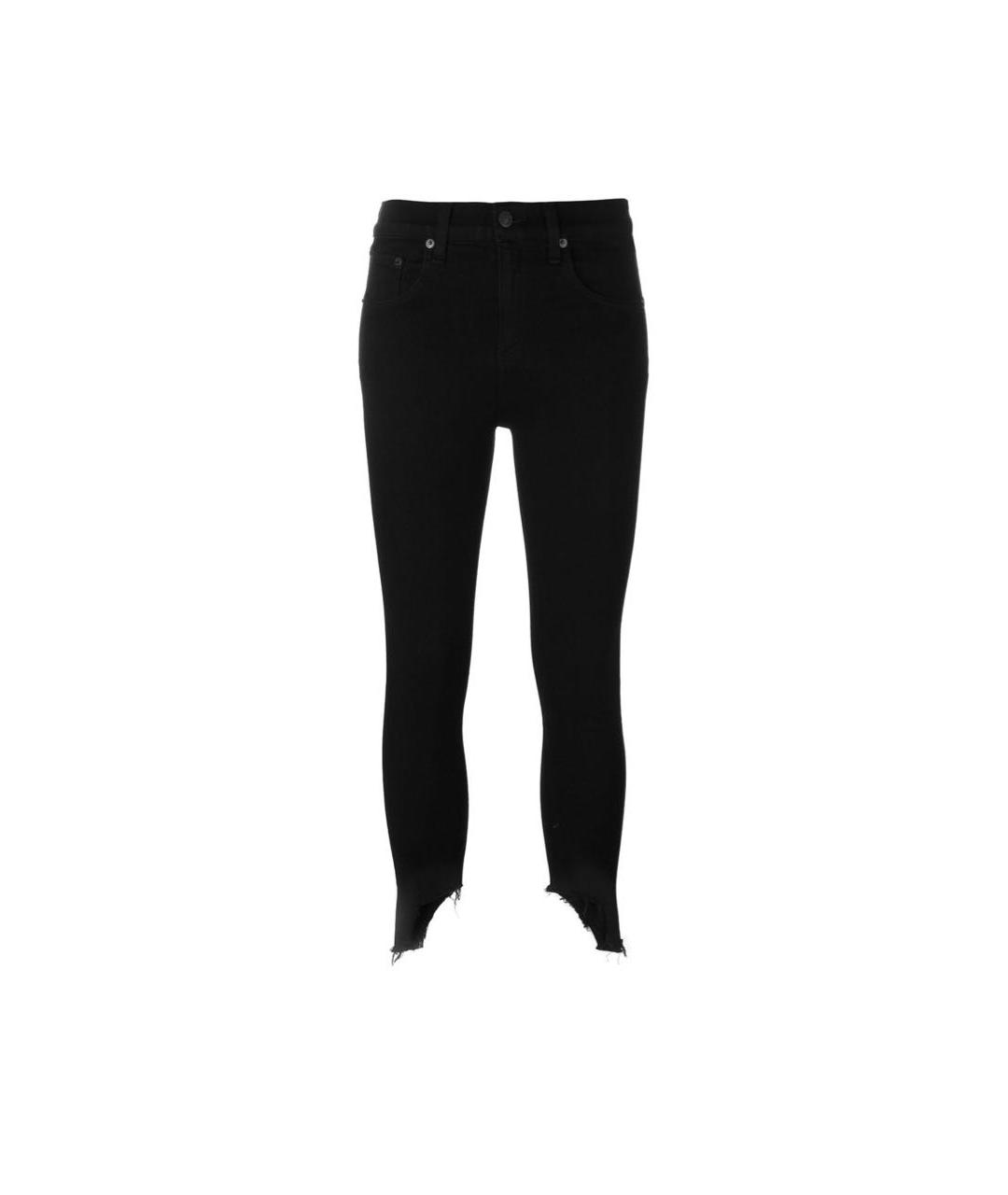 RAG&BONE Черные хлопковые джинсы слим, фото 1