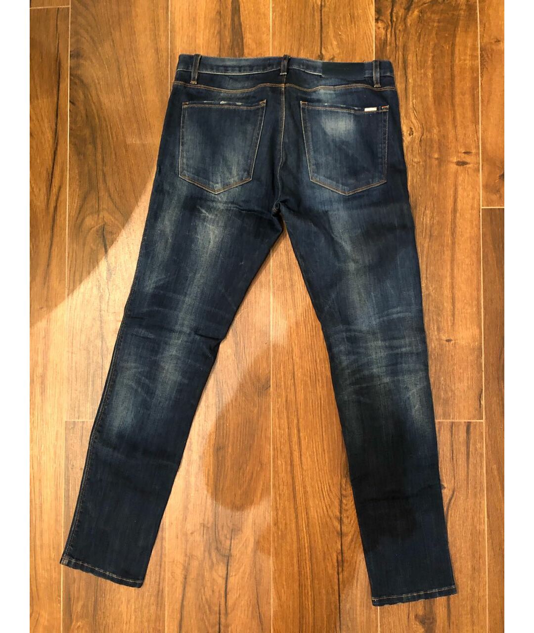 HUGO BOSS Синие хлопко-эластановые джинсы скинни, фото 2