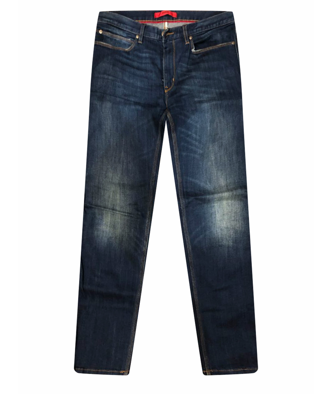 HUGO BOSS Синие хлопко-эластановые джинсы скинни, фото 1