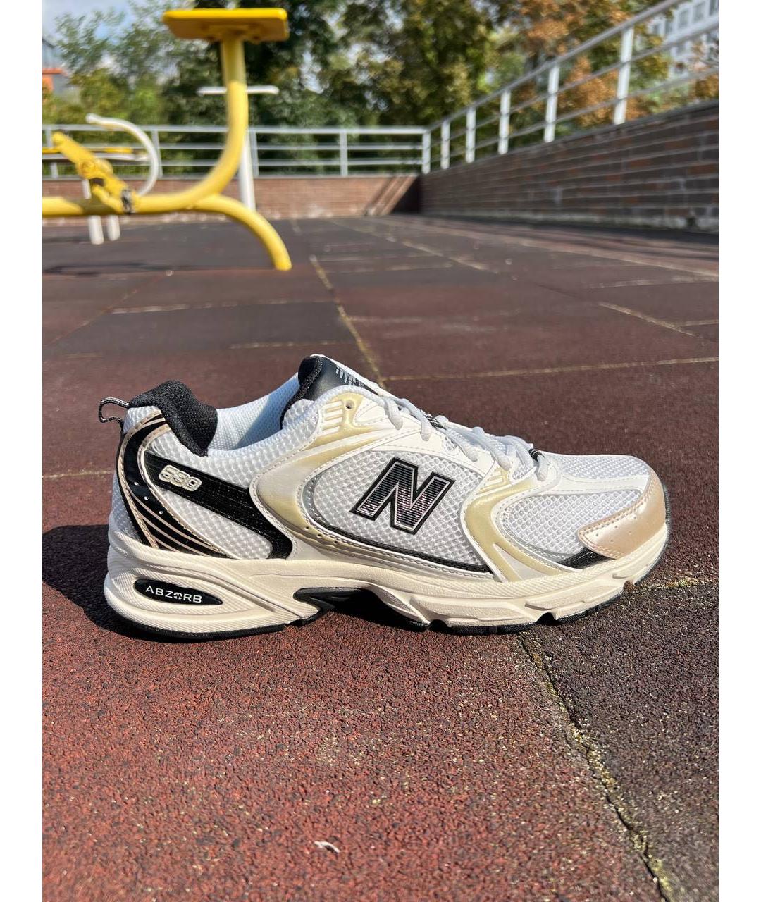 NEW BALANCE Белые текстильные низкие кроссовки / кеды, фото 6