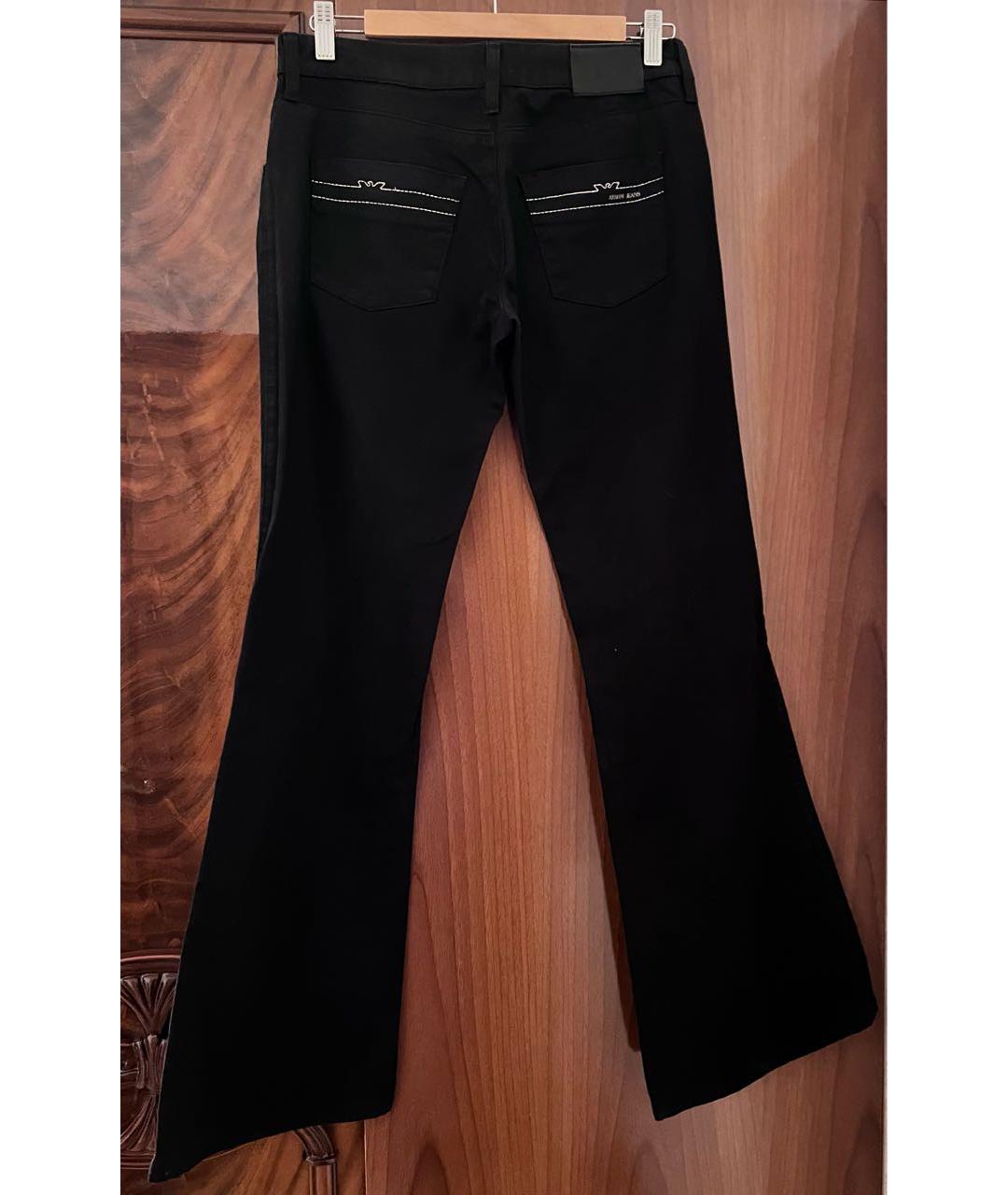 ARMANI JEANS Черные хлопковые джинсы клеш, фото 2