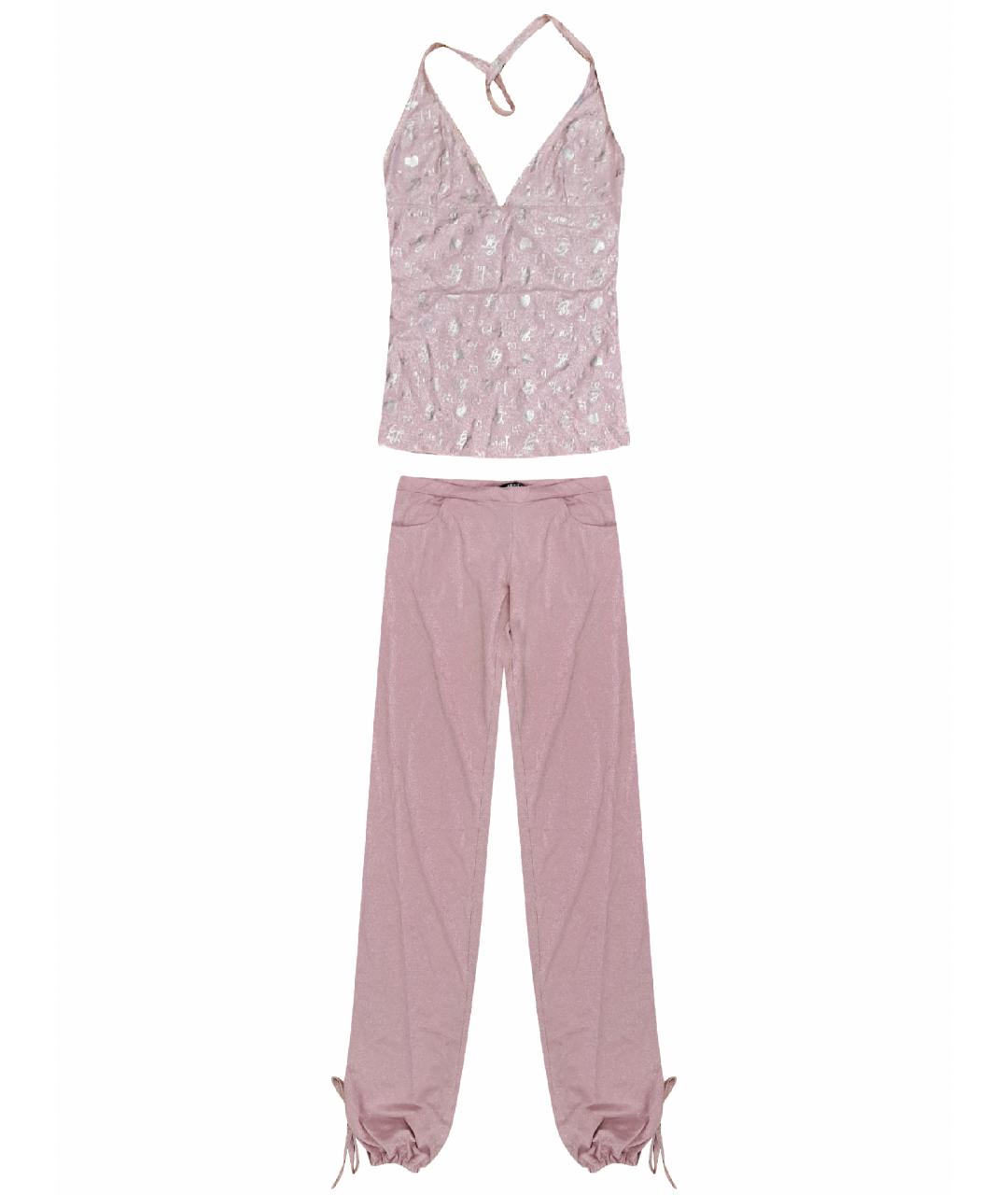 LIU JO Розовый вискозный костюм с брюками, фото 1