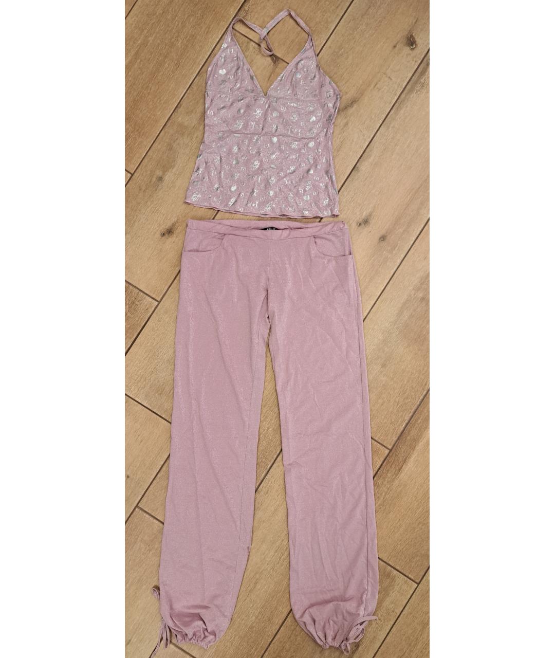 LIU JO Розовый вискозный костюм с брюками, фото 5