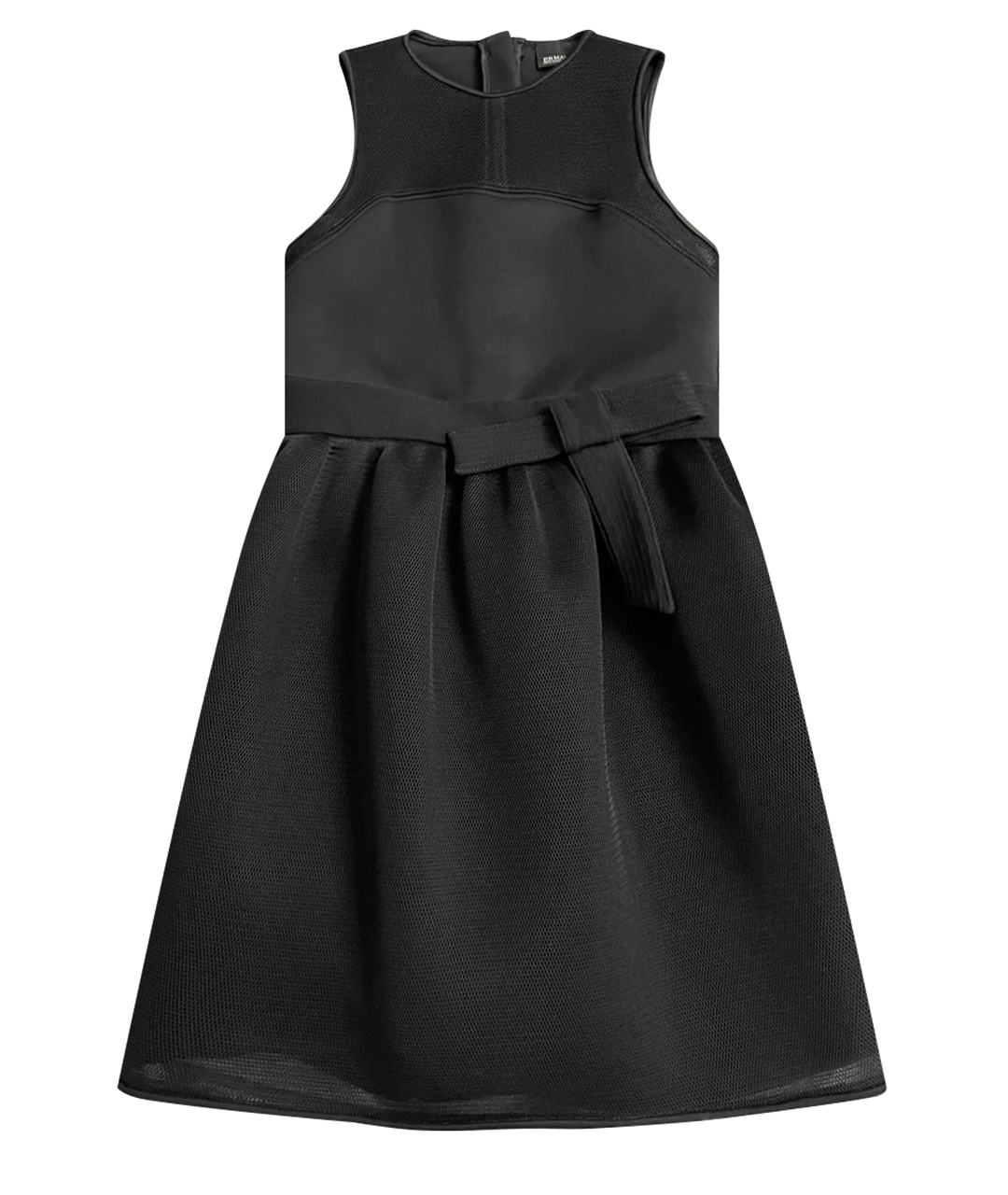 ERMANNO SCERVINO Черное креповое коктейльное платье, фото 1