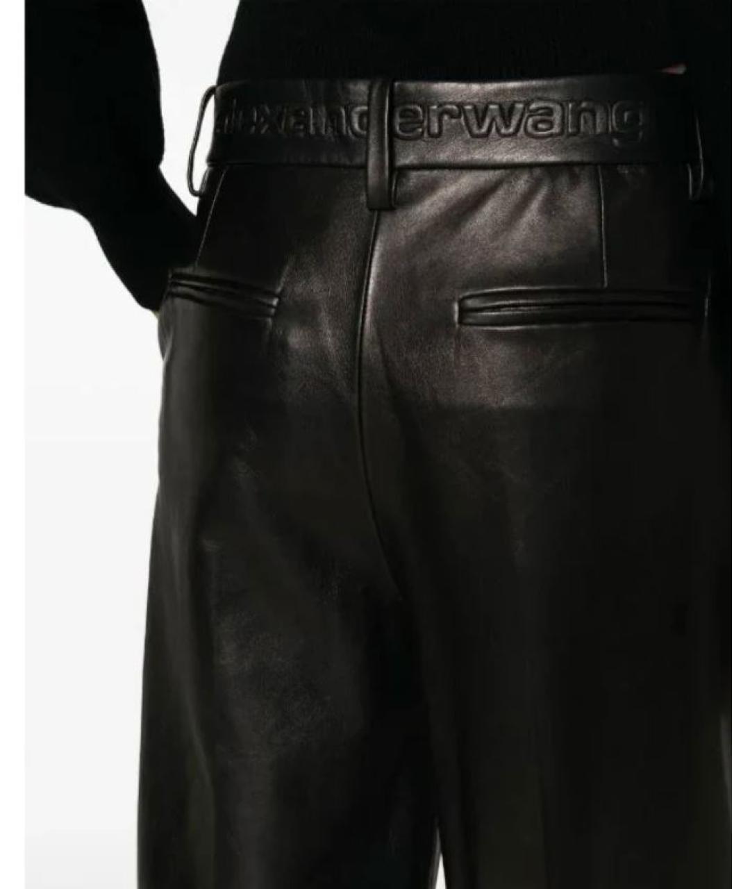 ALEXANDER WANG Черные прямые брюки, фото 5