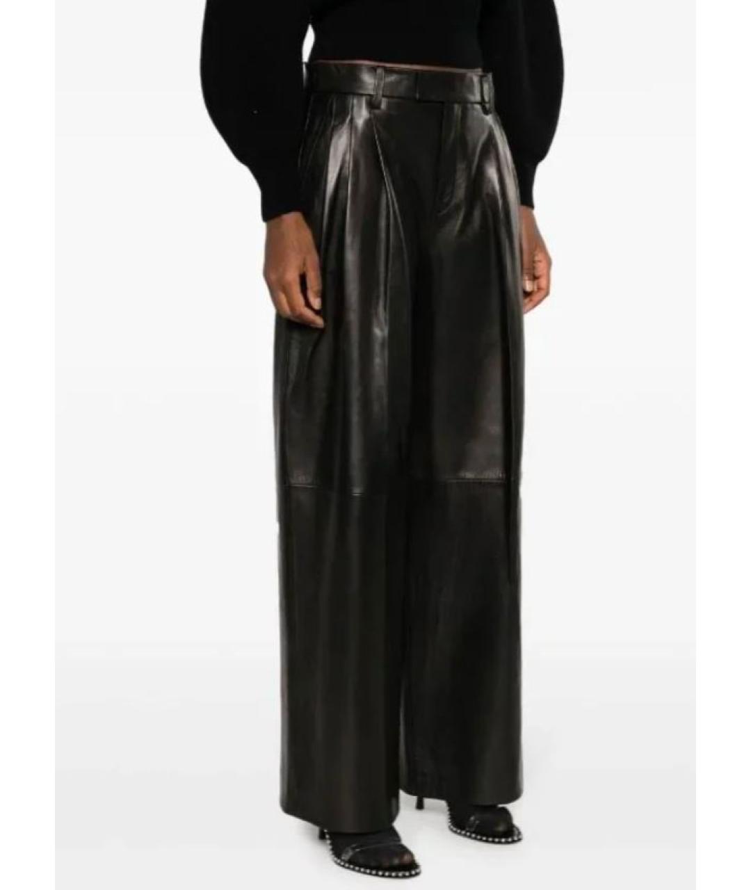 ALEXANDER WANG Черные прямые брюки, фото 2