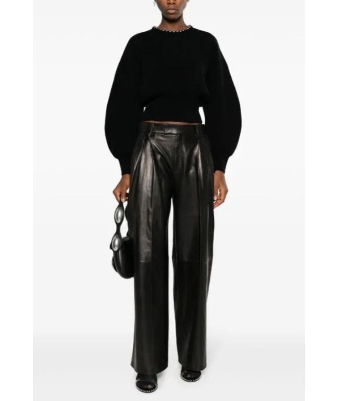 ALEXANDER WANG Черные прямые брюки, фото 3