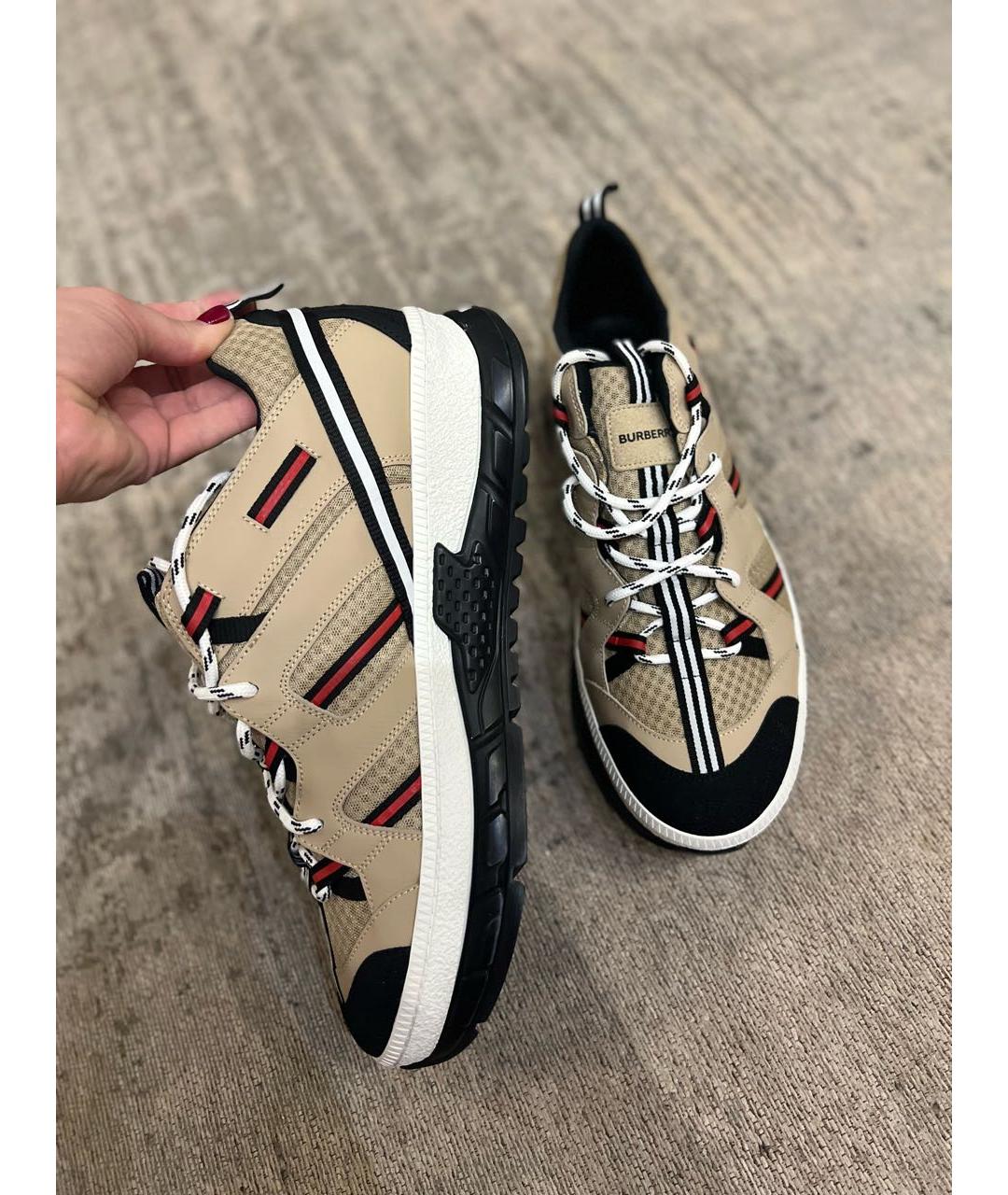BURBERRY Мульти низкие кроссовки / кеды, фото 4