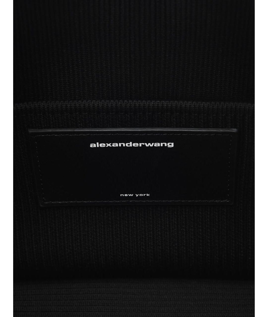 ALEXANDER WANG Черная синтетическая сумка с короткими ручками, фото 7