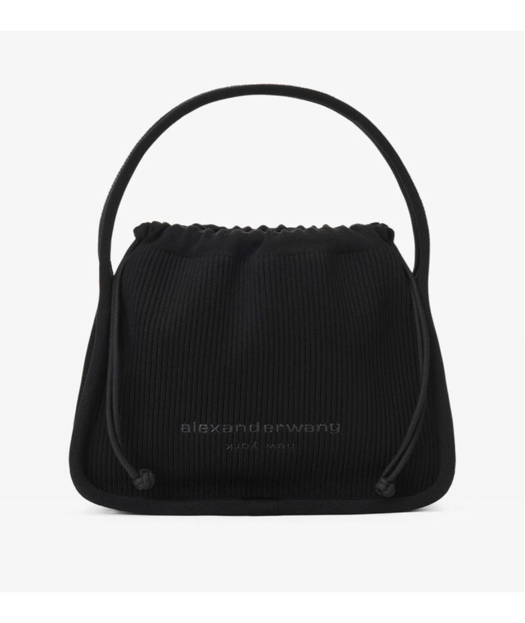 ALEXANDER WANG Черная синтетическая сумка с короткими ручками, фото 9