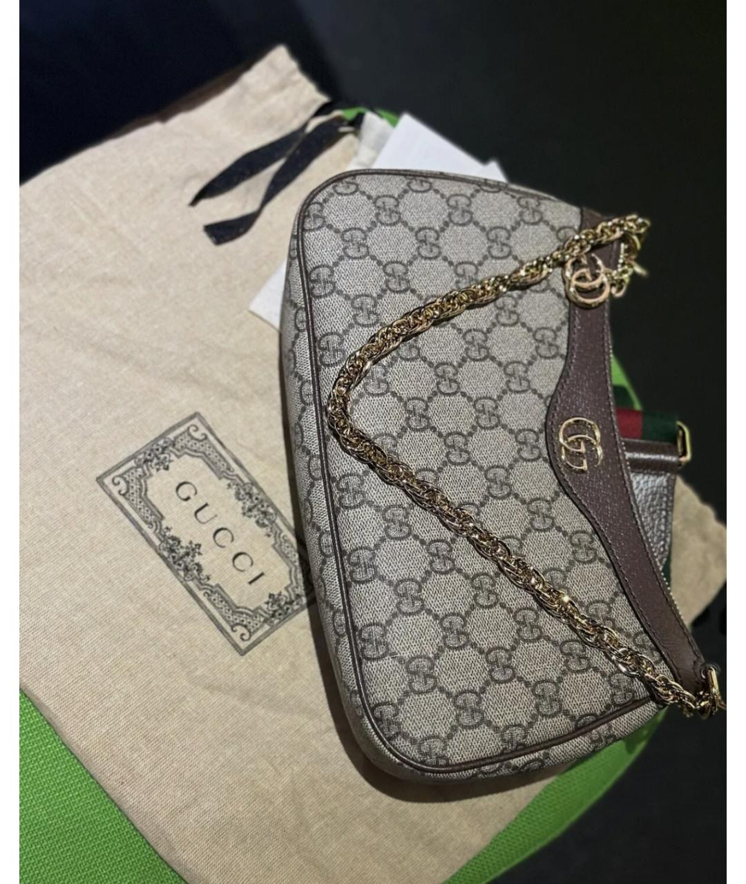 GUCCI Серая сумка тоут, фото 5