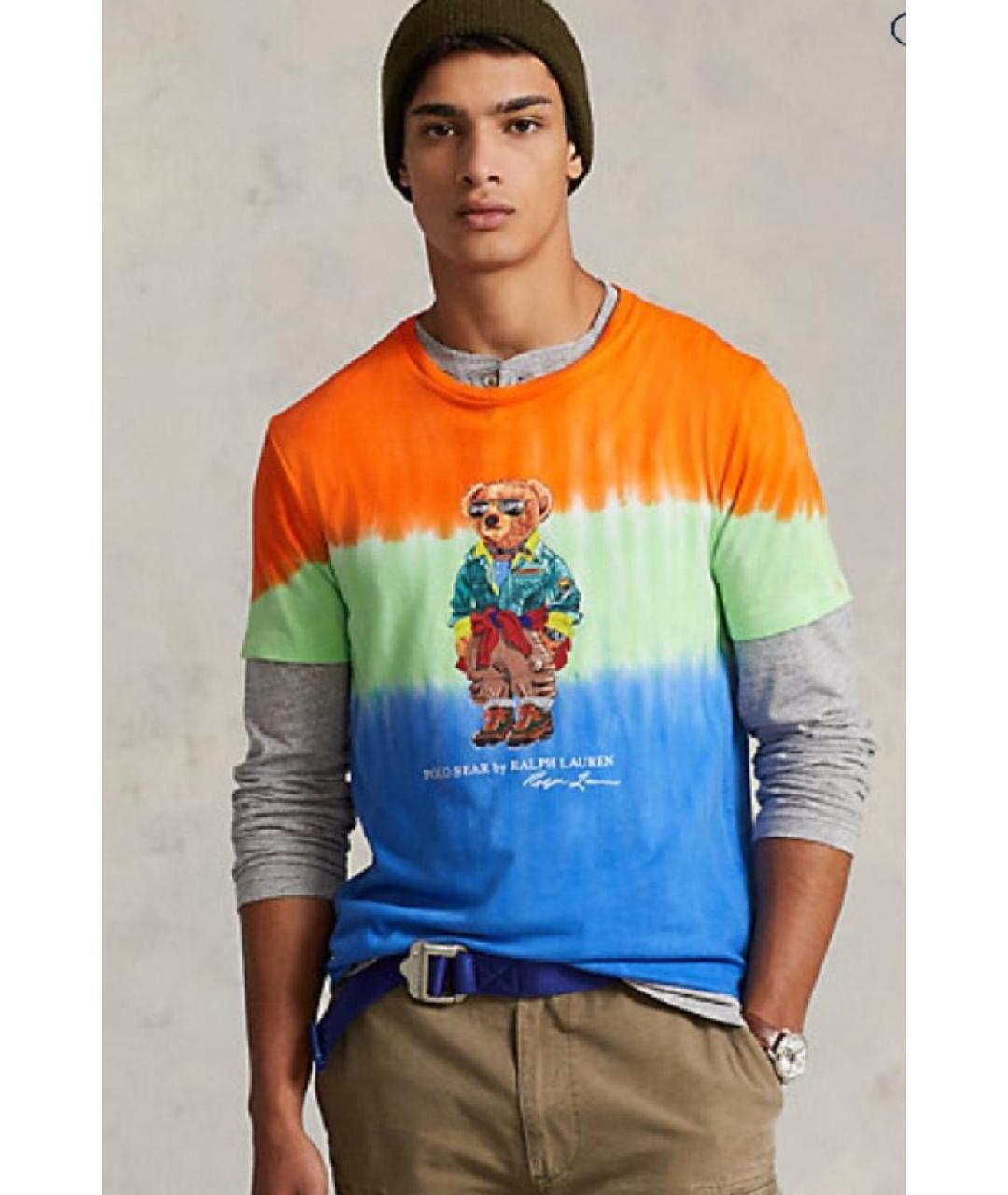 POLO RALPH LAUREN Мульти хлопковая футболка, фото 5
