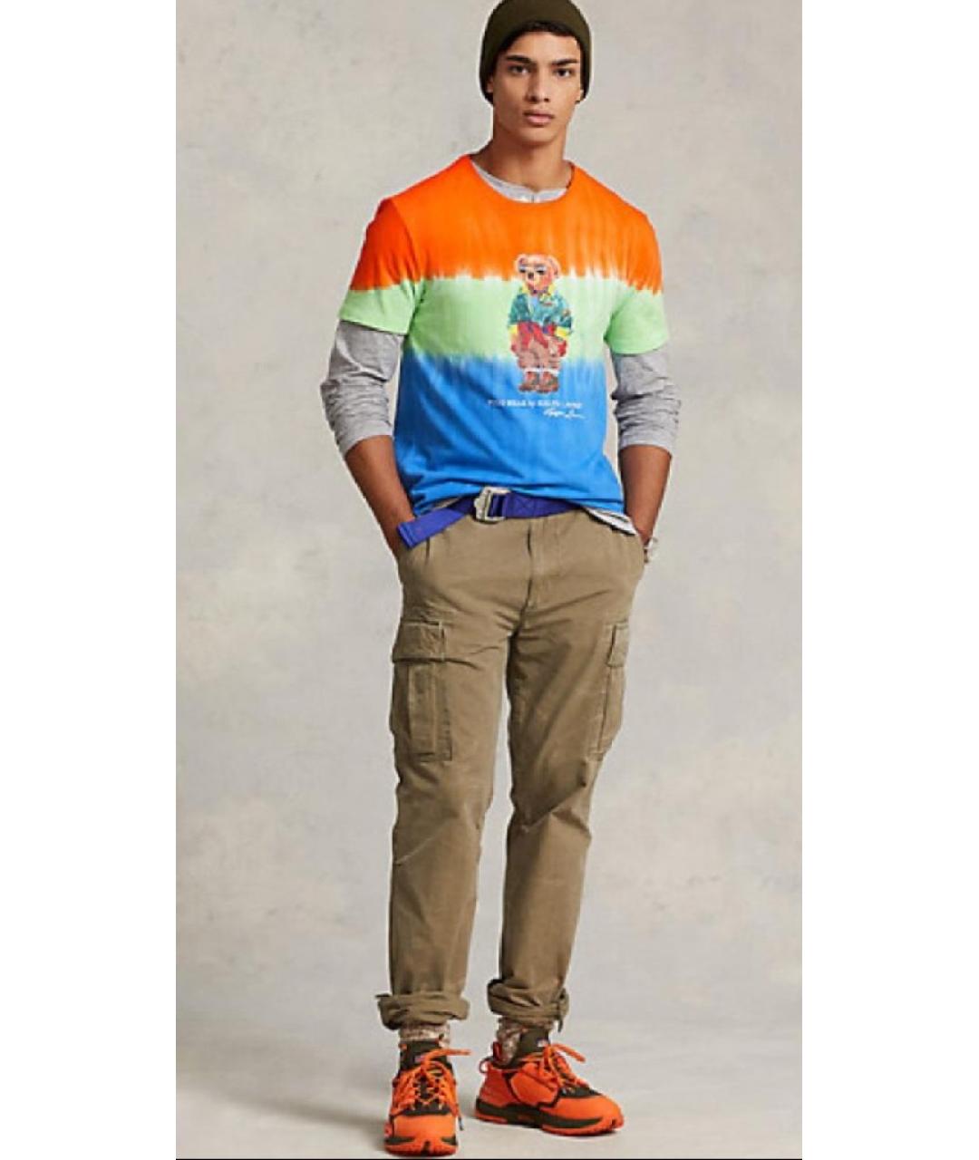 POLO RALPH LAUREN Мульти хлопковая футболка, фото 6