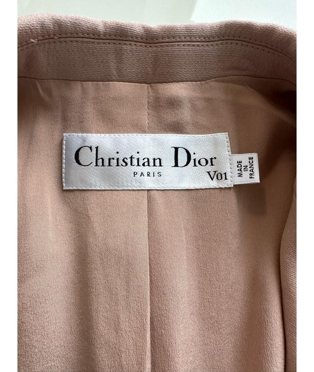 CHRISTIAN DIOR PRE-OWNED Розовый шерстяной жакет/пиджак, фото 6