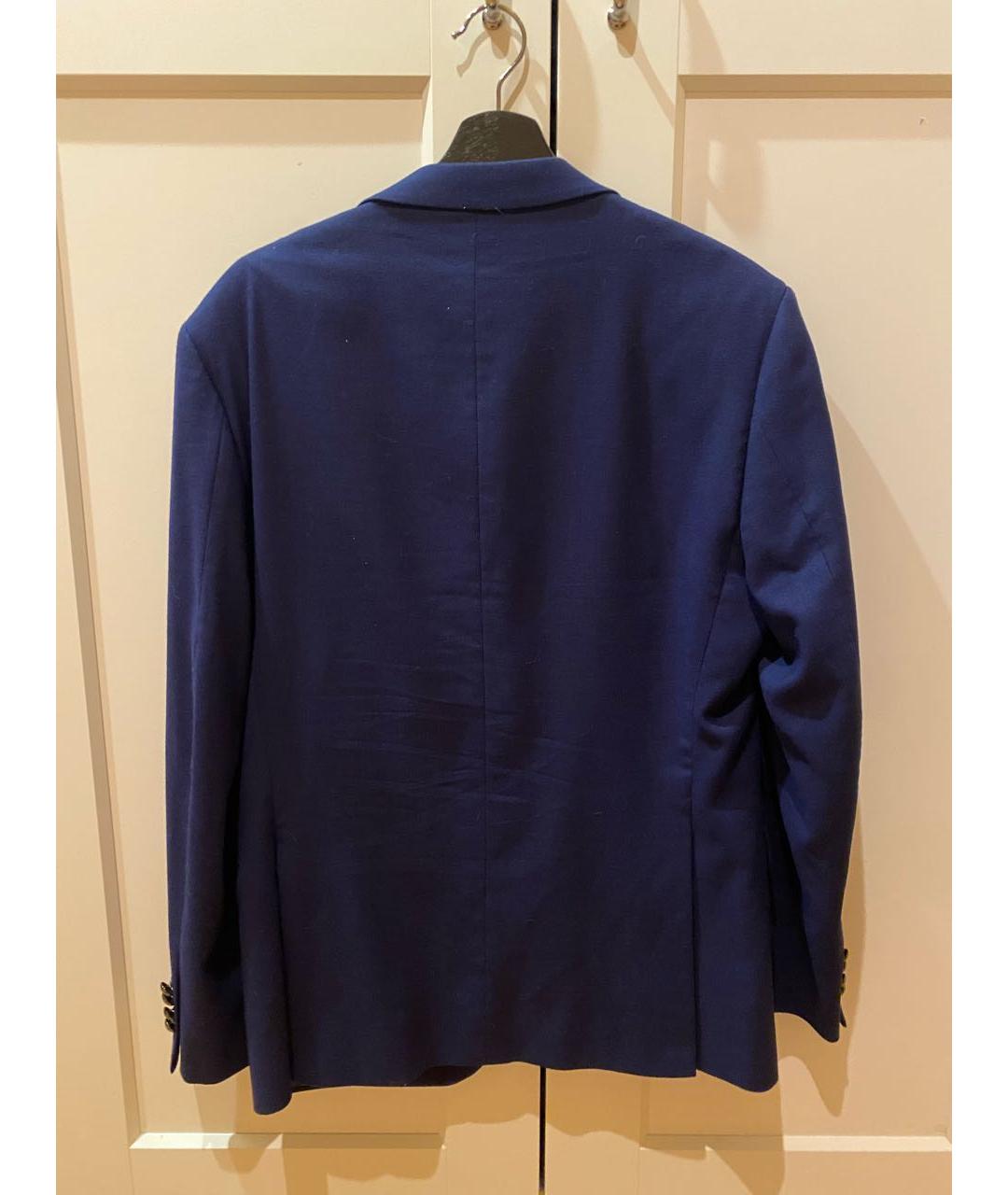 BALMAIN Синий шерстяной пиджак, фото 2