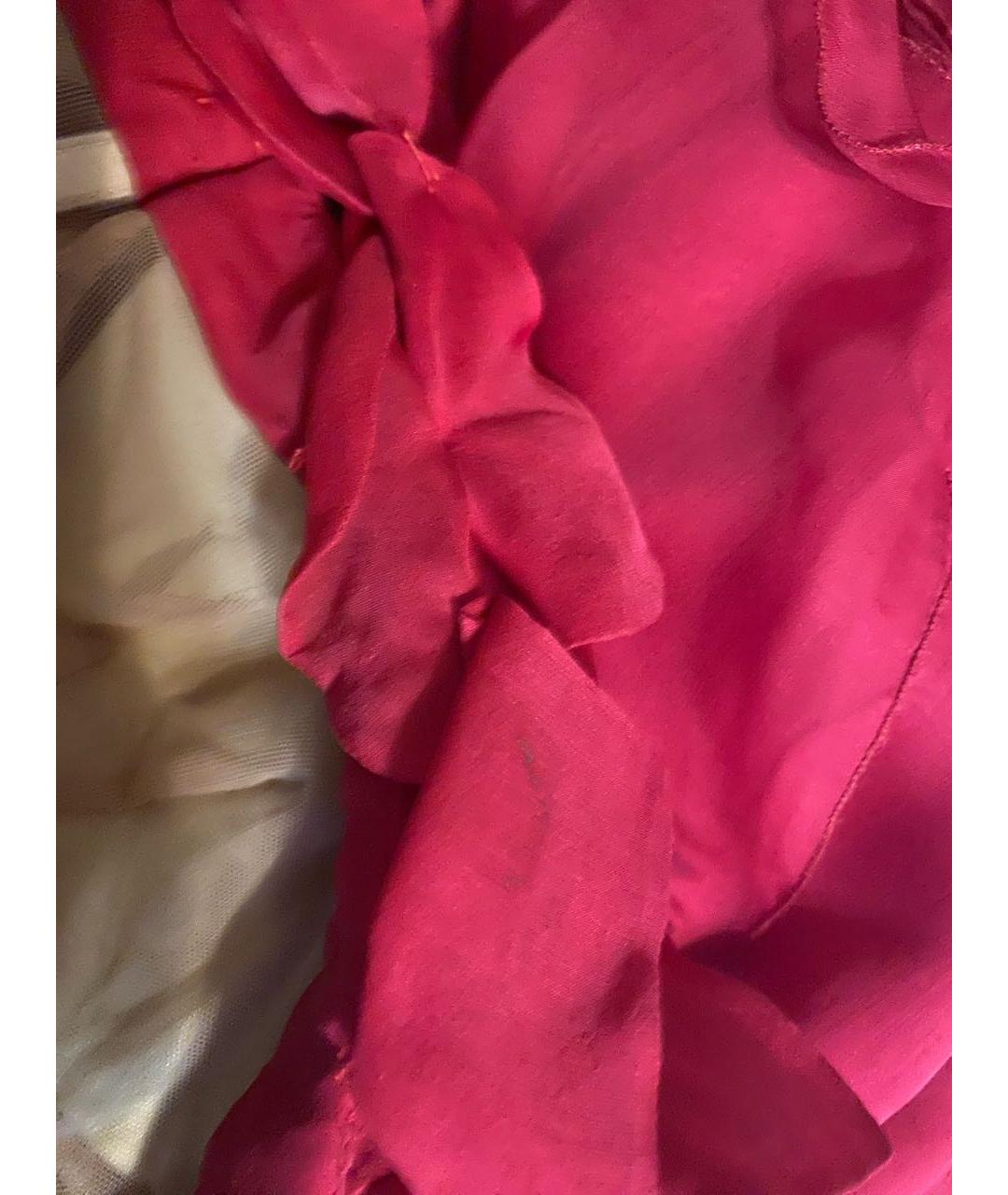 VALENTINO Розовое шелковое вечернее платье, фото 8