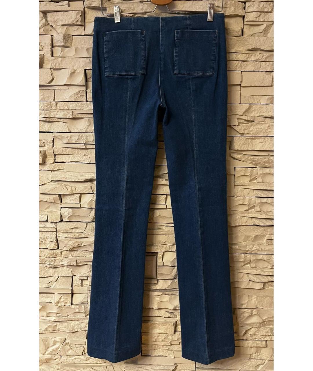 PRADA Темно-синие хлопковые джинсы клеш, фото 2