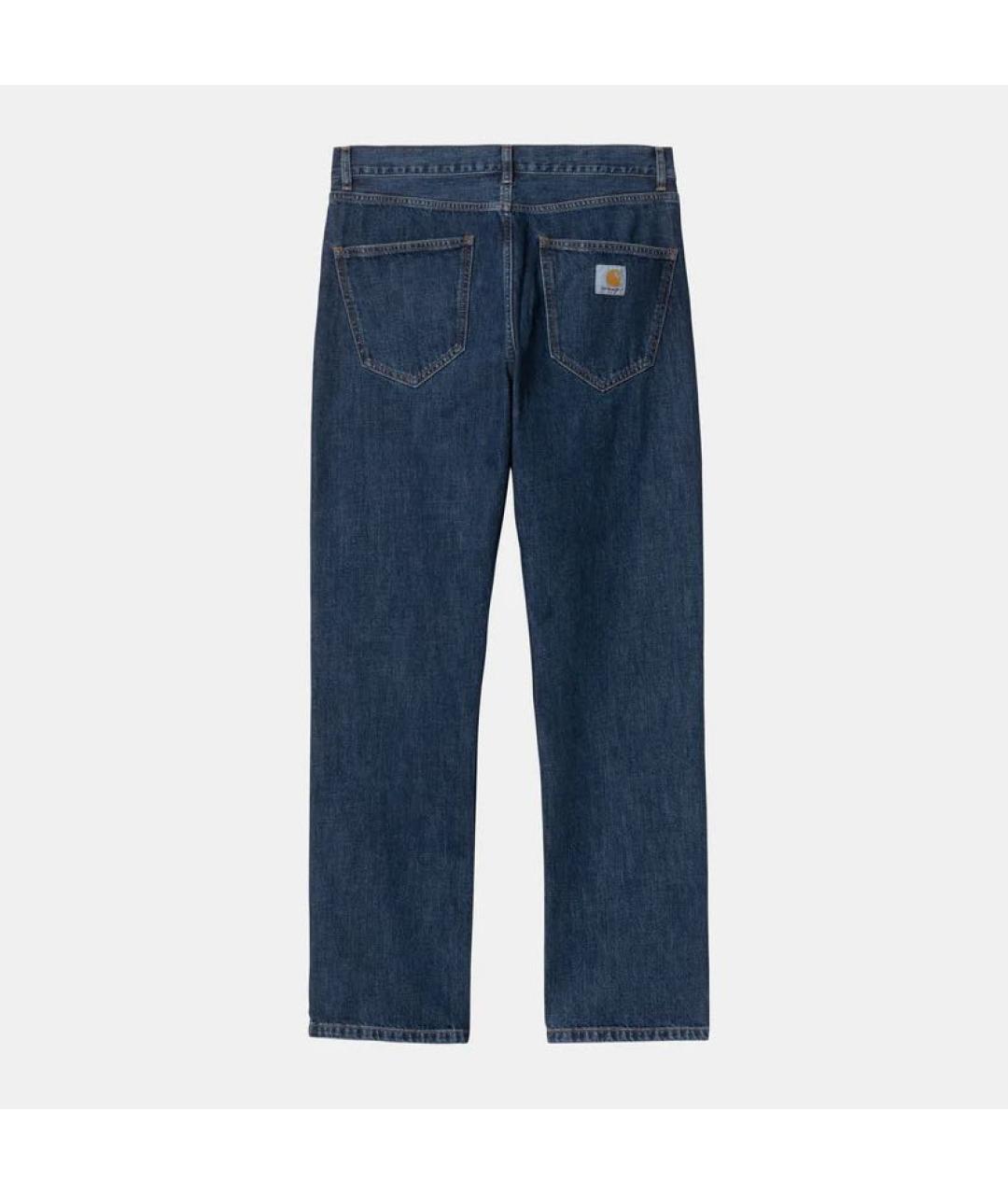 CARHARTT WIP Темно-синие хлопковые прямые джинсы, фото 6