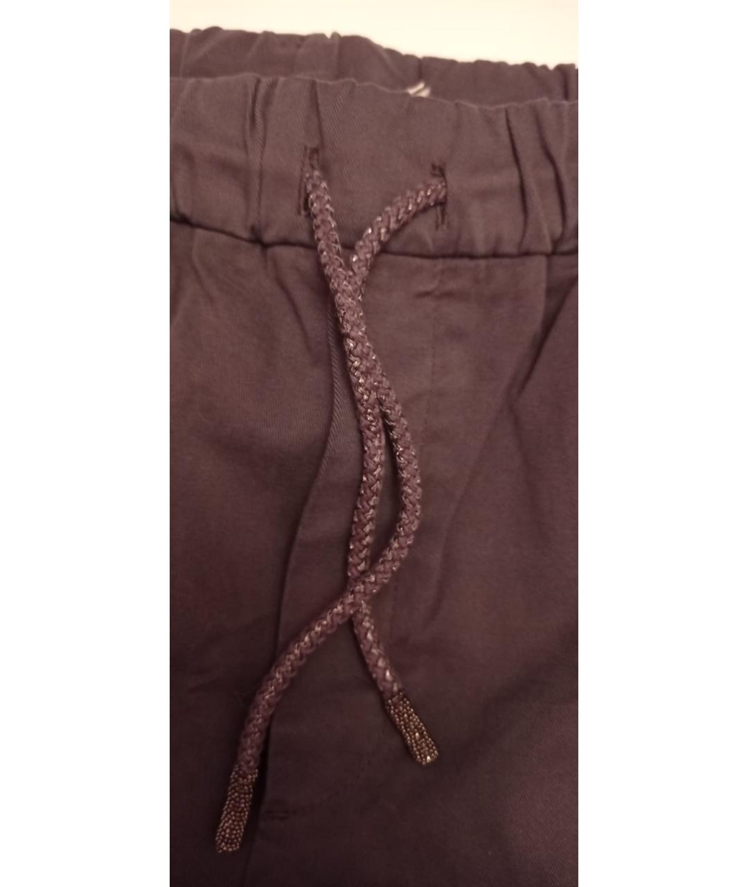 PANICALE Фиолетовые прямые брюки, фото 4
