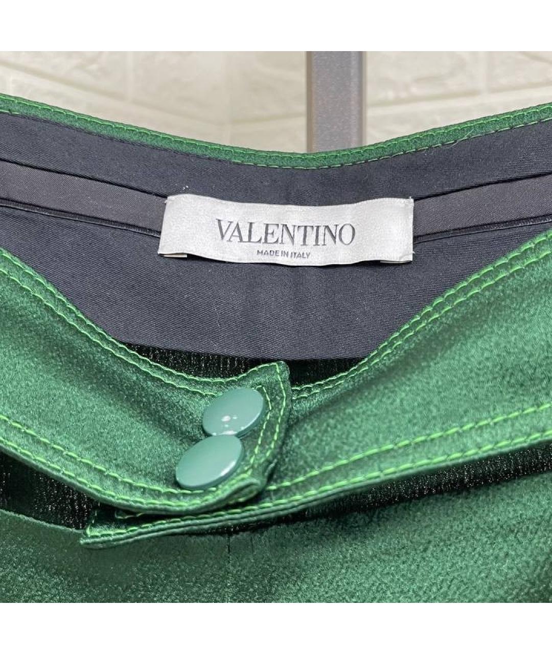VALENTINO Зеленый бархатный костюм с брюками, фото 6