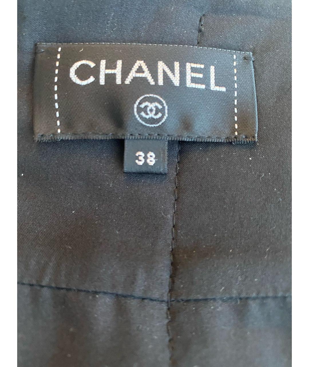 CHANEL Черная твидовая юбка миди, фото 5