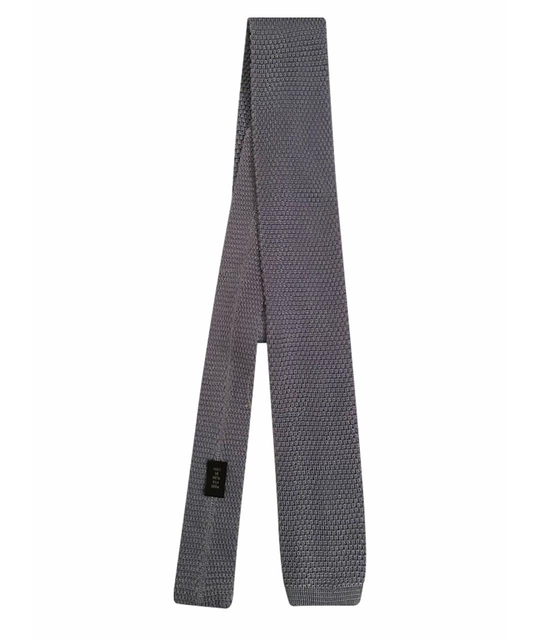 CORTIGIANI Голубой шелковый галстук, фото 1