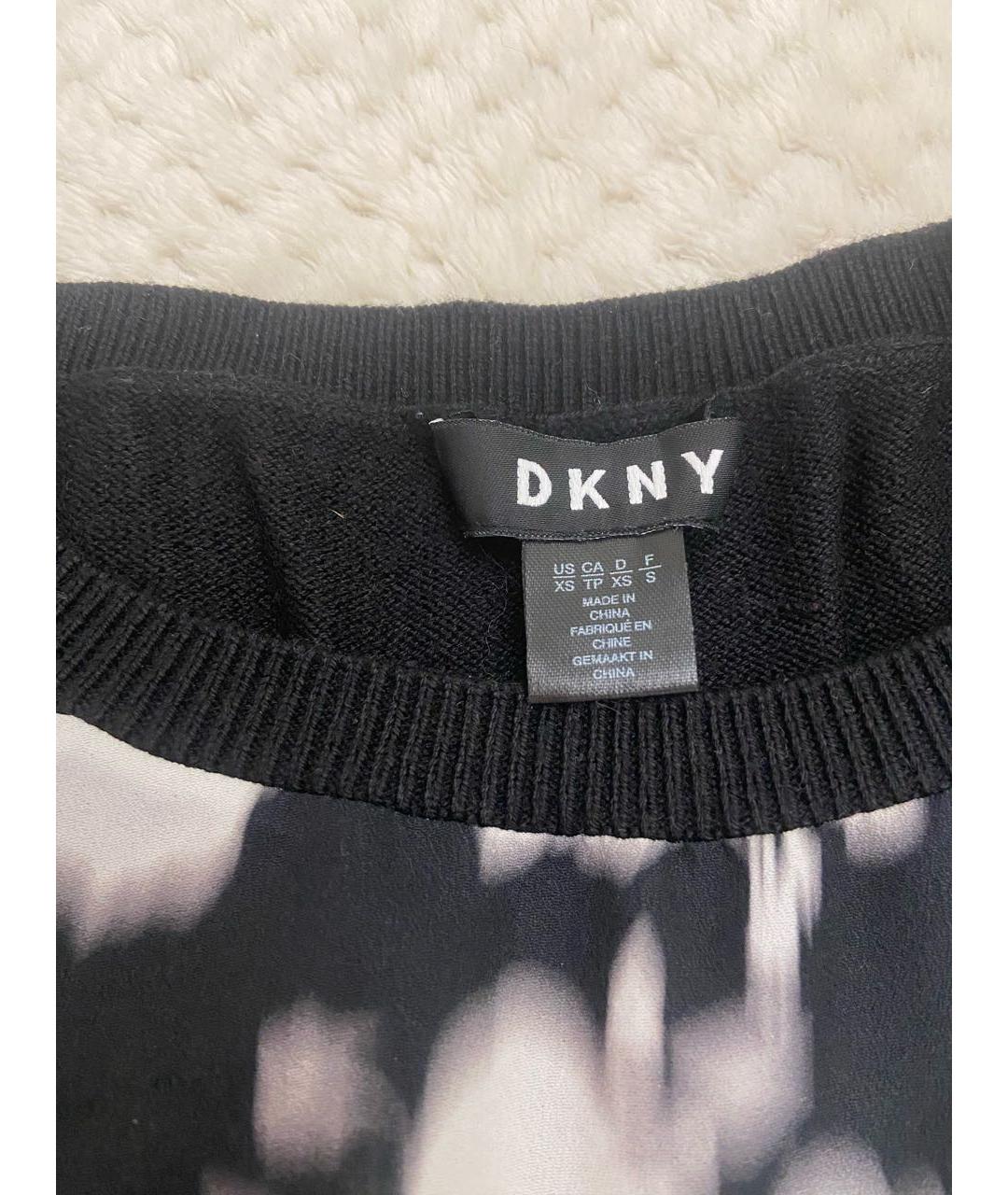 DKNY Черный вискозный джемпер / свитер, фото 2