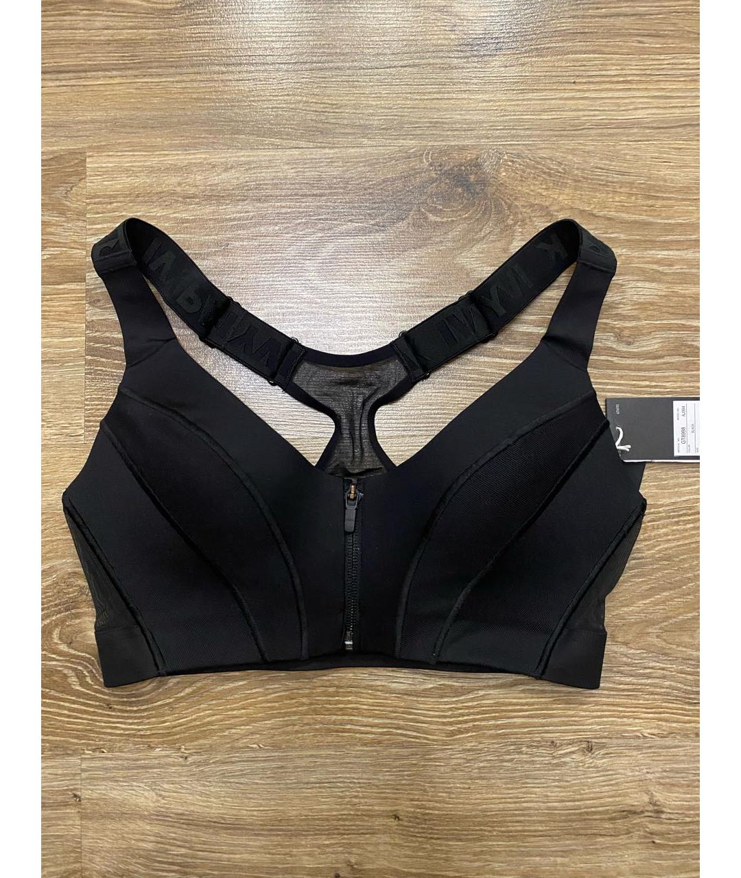 ADIDAS Черная полиэстеровая майка, фото 4