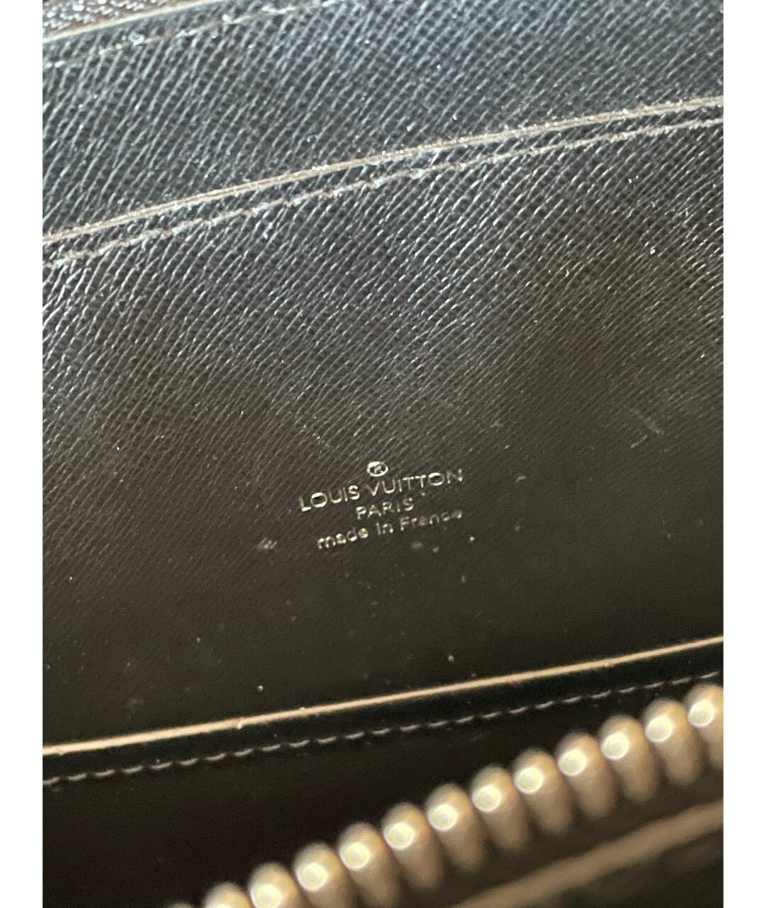 LOUIS VUITTON PRE-OWNED Антрацитовый кожаный портфель, фото 7