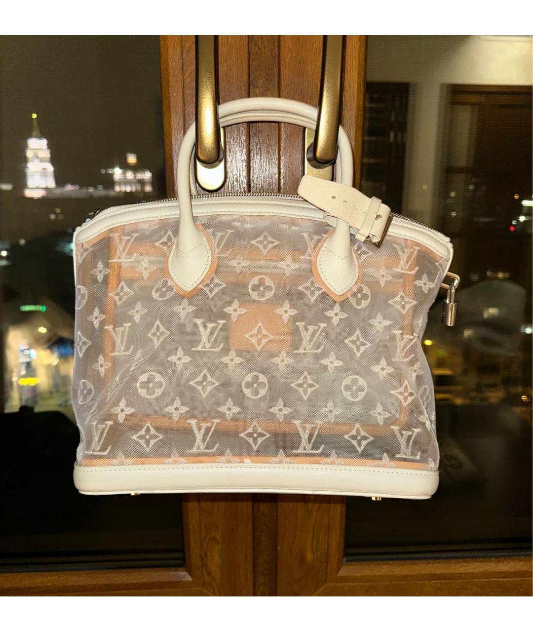 LOUIS VUITTON Белая сумка с короткими ручками, фото 3