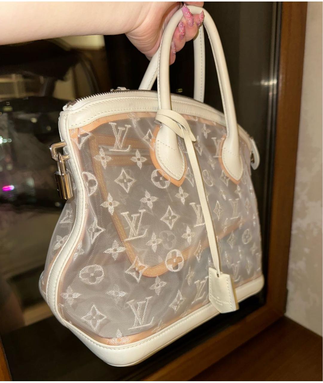 LOUIS VUITTON Белая сумка с короткими ручками, фото 2